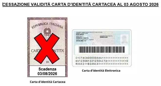 carta identita&#39 cartacea 